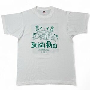 Vintage 1991 I survived St. Patrick's Day Irish Pub Guinness Beer T-shirt XL